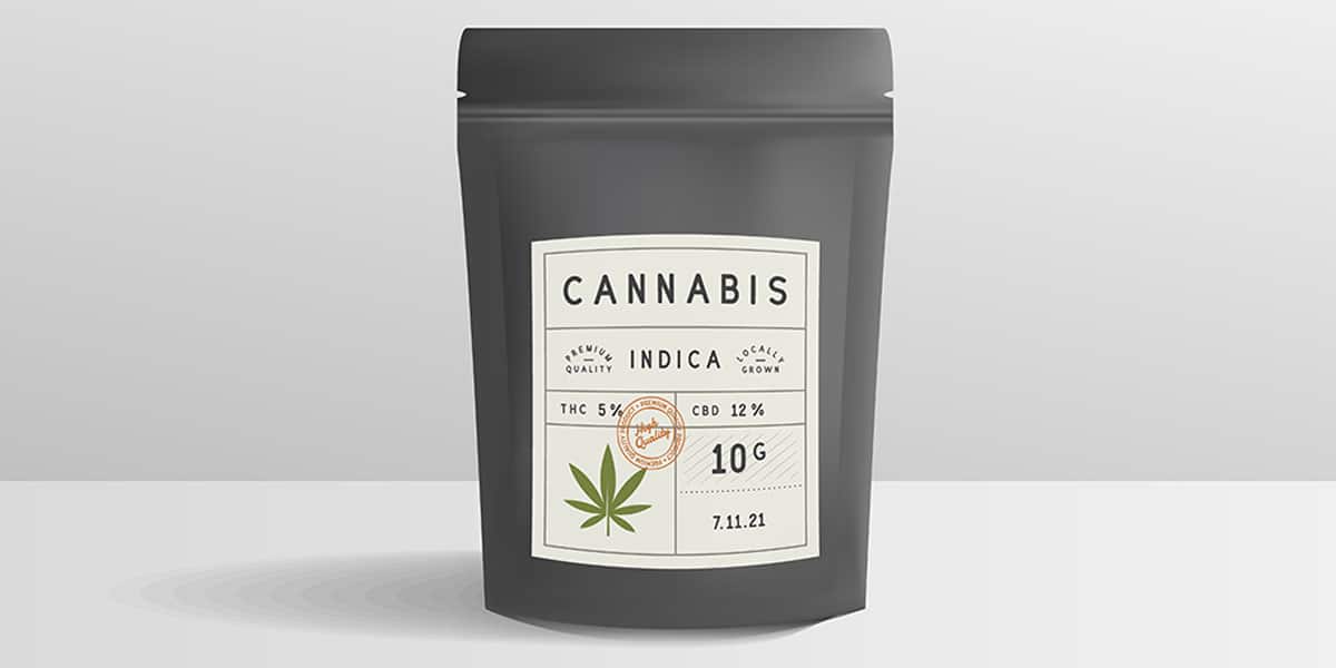 cannabis packaging label