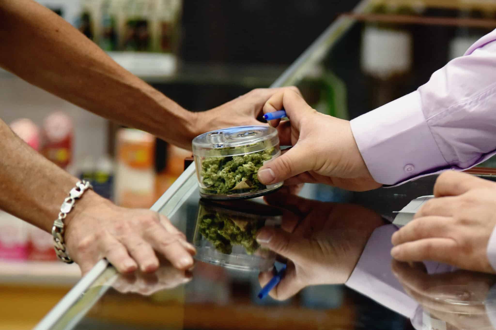 buying weed from a dispensary